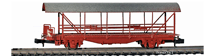 Metropoli-4100-Set-Lkis-tv-Auto-Verladewagen-mit Dach-BLS